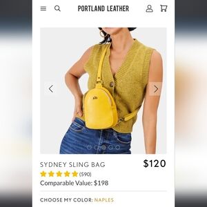Portland Leather PLG Sydney Sling Bag Naples